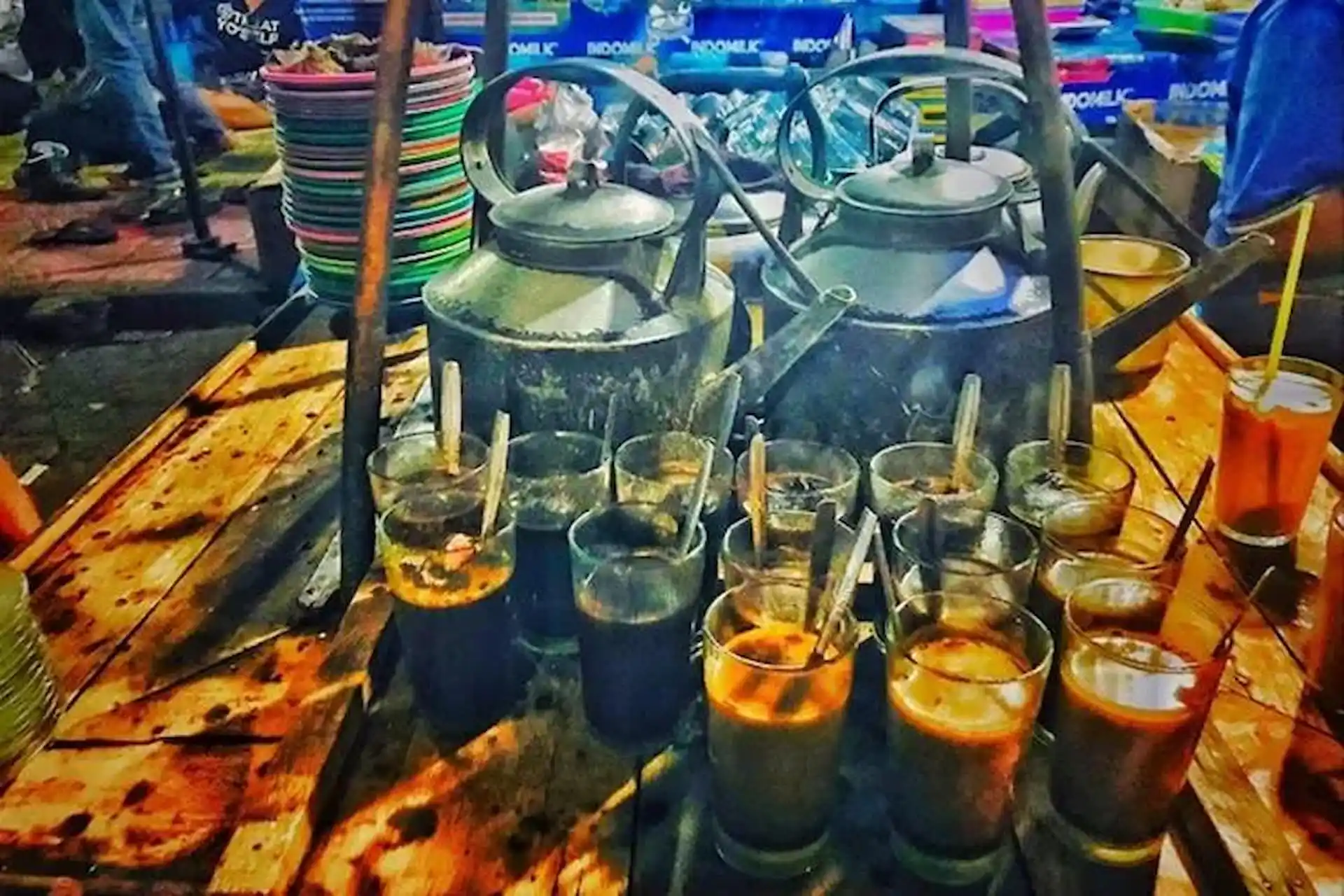 Suasana Angkringan Malioboro Malam Hari