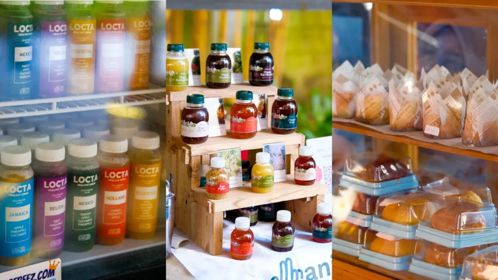 Locta Juicery, Semmanis Madu, Frea's Patisserie - Pasar Wiguna Sukaria