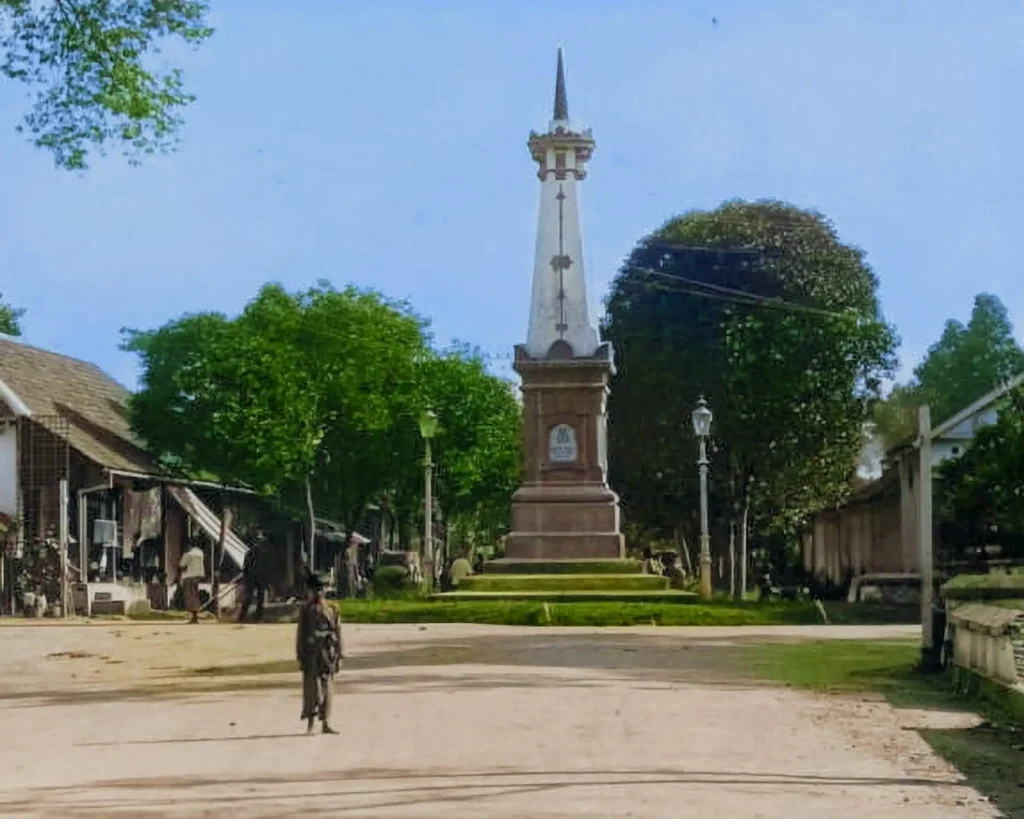 Tugu Pal Putih Jogja Tempo Dulu