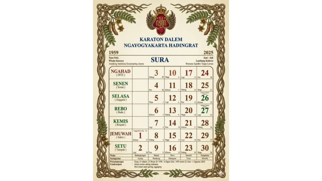 Sejarah Lahirnya Kalender Jawa